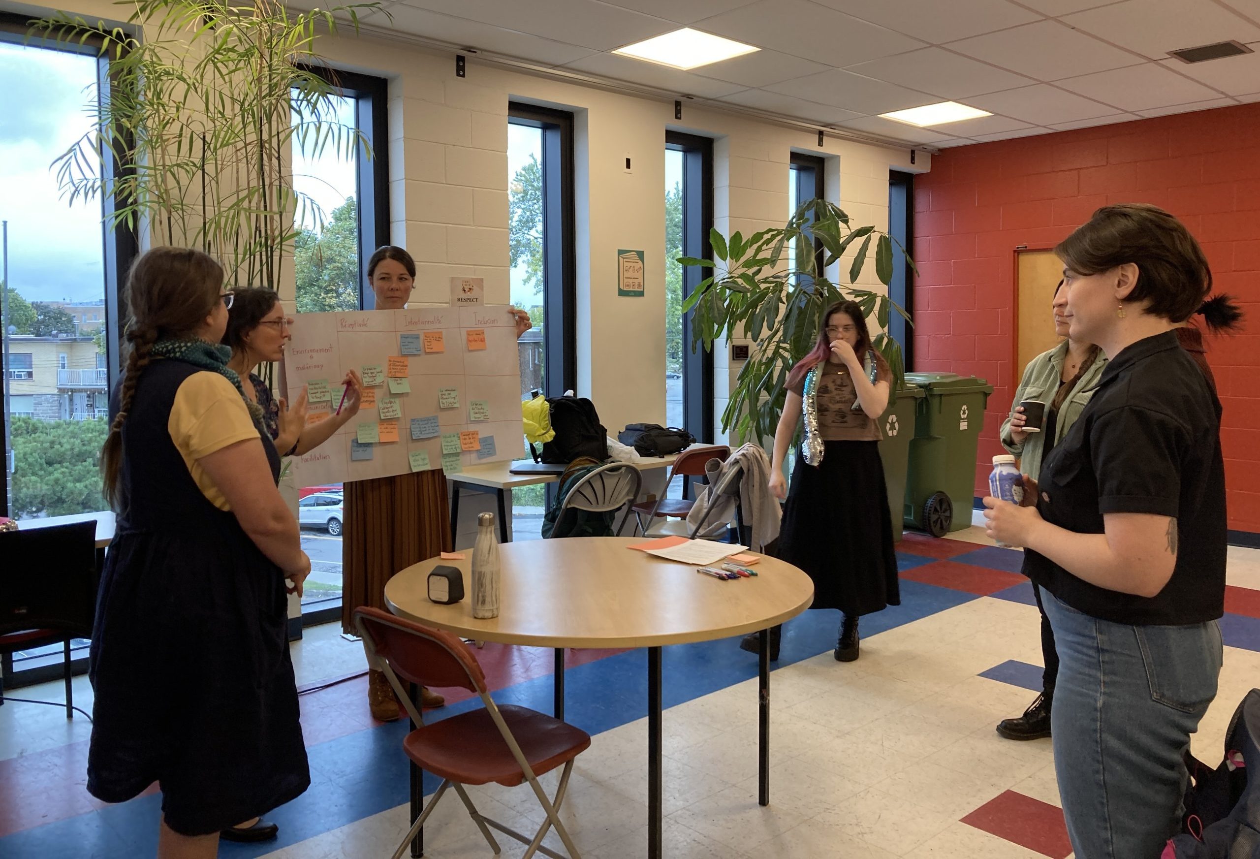 Une photo des participantes du projet d'inclusion « Découvrir la lecture à ma façon ».